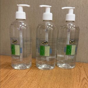 Zep Clear Hand Sanitizer Gel with Pump - White Pump, Transparent Bottle
